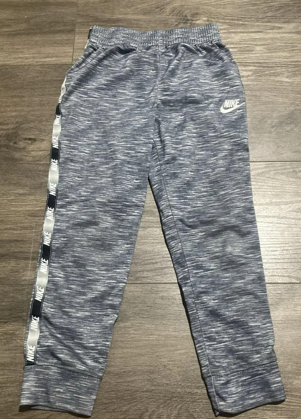 Boys' Nike Jogger Sweatpants Size 5-6 Years Gray Heathered Athletic Track Pants